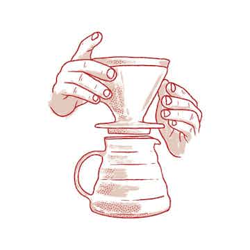How To Brew V60 Step 5
